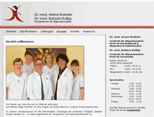 Tablet Screenshot of praxis-krekeler.de